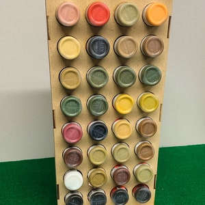 Vertical Paint Rack Half - 26mm, For Vallejo and Army Painter Style Dropper Bottles
