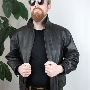 Brown Nappa Leather Pilot Jacket from Le Bourget Airport Paris image 2