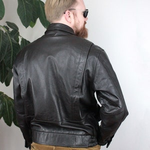 Brown Nappa Leather Pilot Jacket from Le Bourget Airport Paris image 3