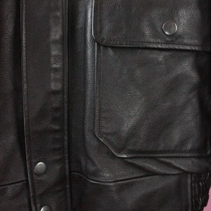 Brown Nappa Leather Pilot Jacket from Le Bourget Airport Paris image 8