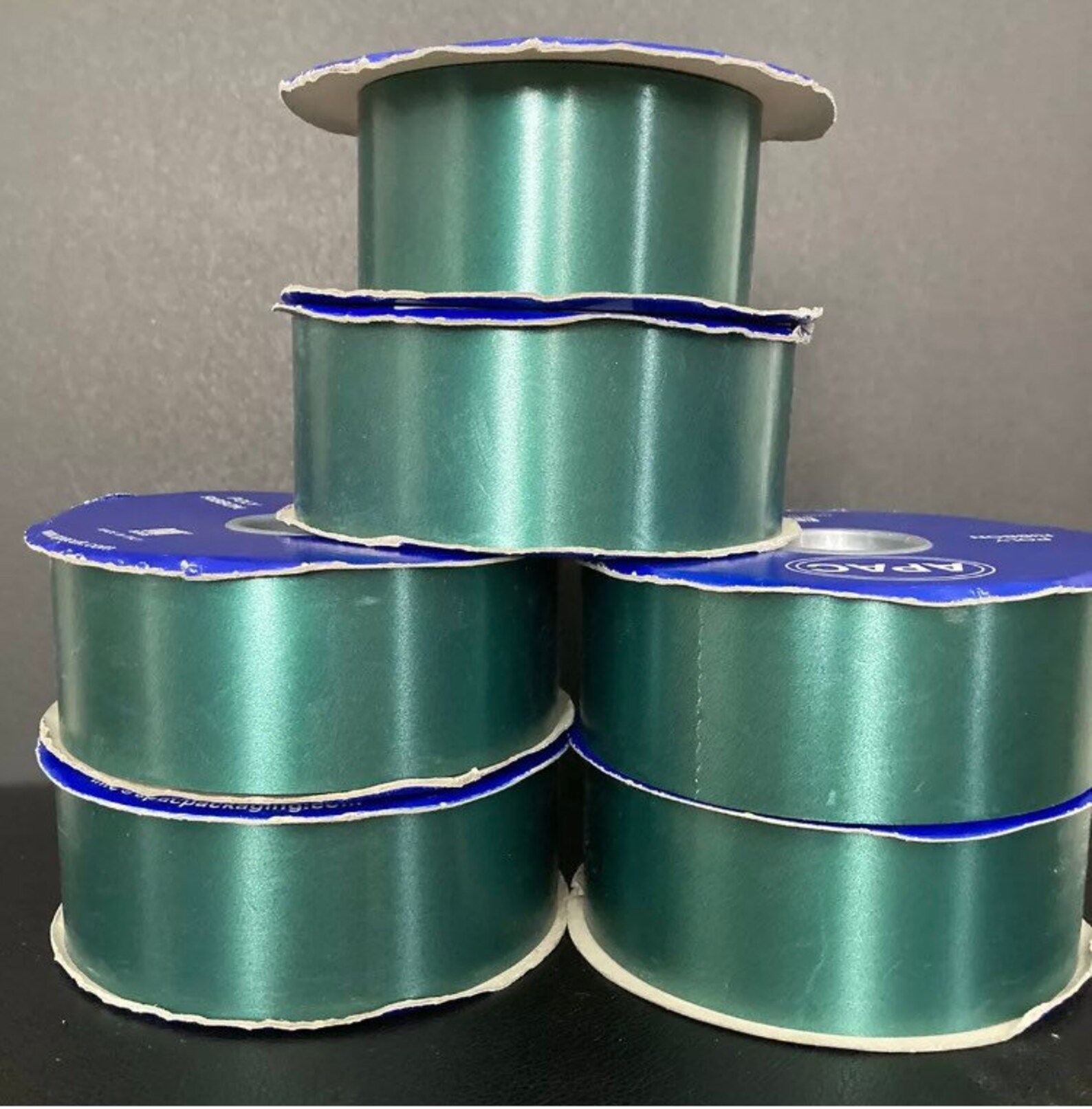 APAC Hunter Green Polypropylene Ribbon Bundle 6 Rolls 5 New Etsy