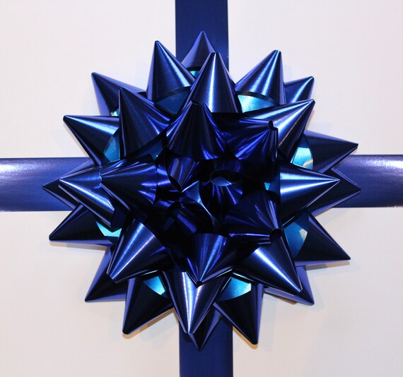 28cm Metallic Blue Giant Bow Mega Gift Bow Door Decor New Car Etsy