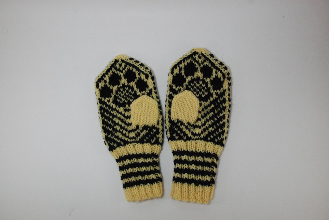 Children's Animal Mittens Etsy