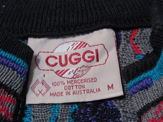 Patriotic CUGGI **COOGI** M Zip Up Coogi Sweater - image 3
