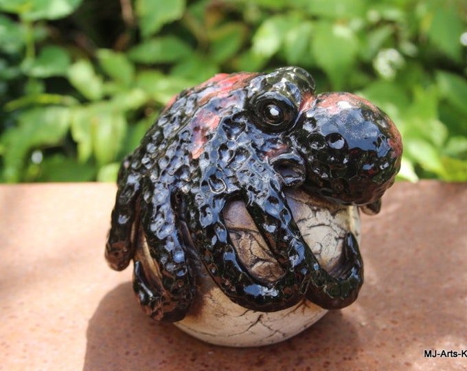 Ceramic blackberry octopus on a ball, bed plug, garden ball, garden ceramics - unique