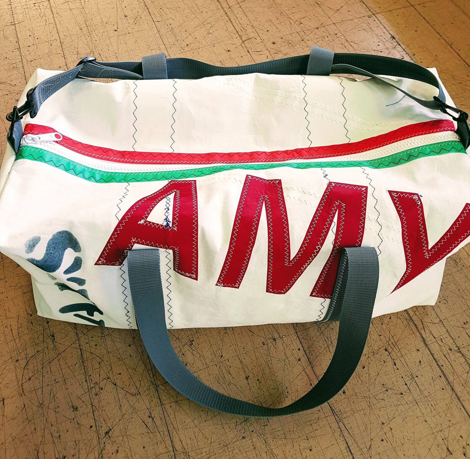 Original Recycled Sail Cloth Kit Bag sailbag Kitbag Using Etsy