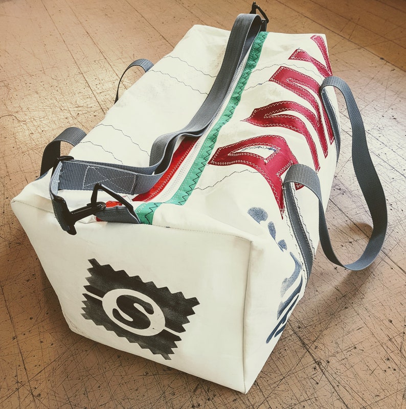 Original Recycled Sail Cloth Kit Bag sailbag Kitbag Using Etsy