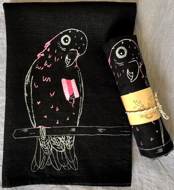 Gallant Galah Tea Towel Etsy
