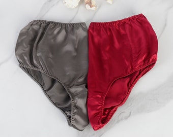 Culotte 100 % soie de mûrier coupée française | Taille haute | 22 mamans | Collection de flotteurs