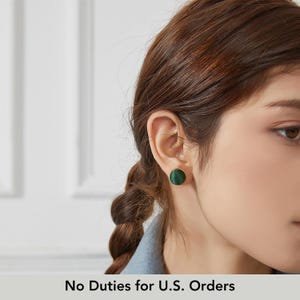 Pure Silk Brocade Earrings | Emerald Eyes | Stud Earrings | Shine Collection