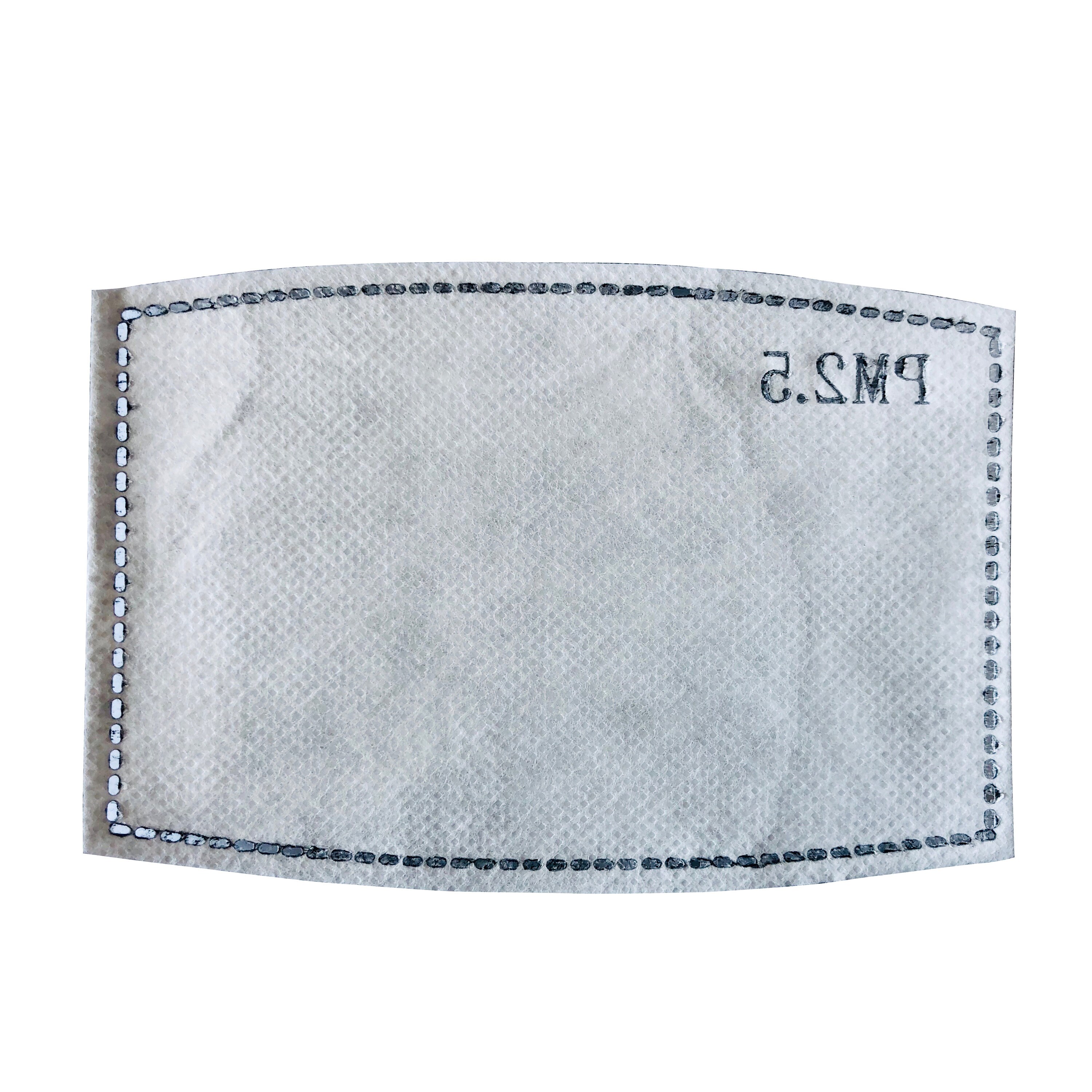Six Layered PM 2.5 Insert for Face Masks With Pockets, Replacement ...