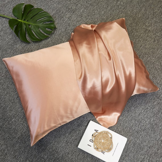Slipsilk - Funda de almohada de seda de morera, 100 % pura, 22 momme, color  plateado, tamaño King (20 x 36 pulgadas), antienvejecimiento, antiarrugas