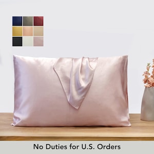 Baby Pink Pure Mulberry Silk Pillowcase | Standard, Queen & King | 22 Momme | Float Collection