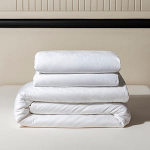 Pure Silk Filled Duvet | Long Strand Mulberry Silk Floss Fill | Queen Size | Cotton Shell