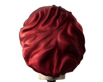 Cuffia Per Capelli Per Dormire Effetto Raso Colore Rosa Capelli Ricci
