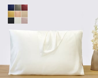 Ivory Pure Mulberry Silk Pillowcase | Standard, Queen & King | 22 Momme | Float Collection