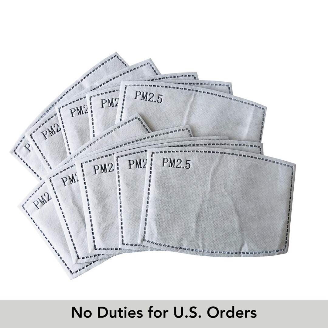 Mask Shell Insert Six Layered PM 2.5 Insert for Face Masks With Pockets, Replacement ...
