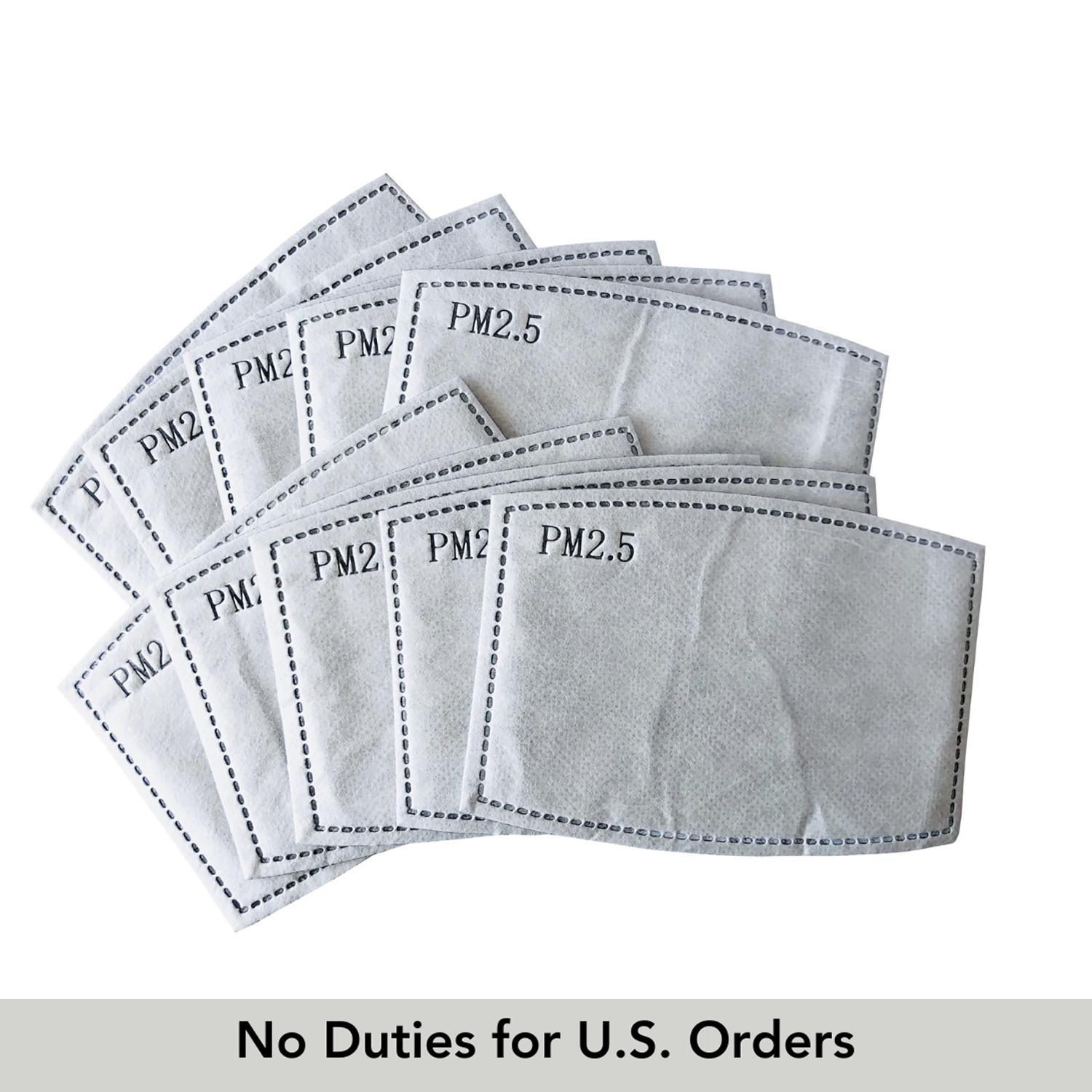 Six Layered PM 2.5 Insert for Face Masks With Pockets, Replacement ...