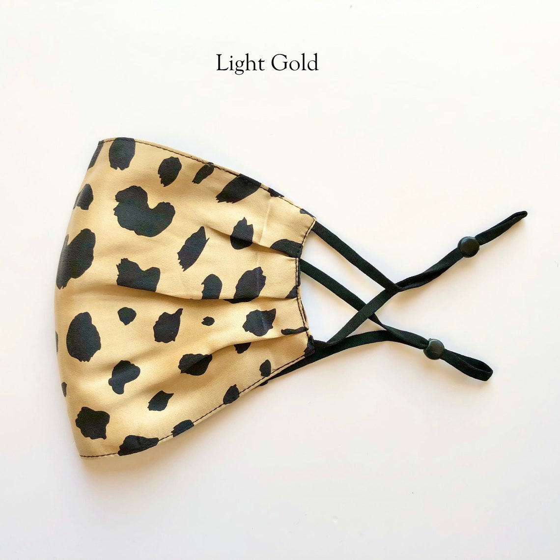 Leopard Print Double Layer Silk Charmeuse Face Mask 100 Etsy