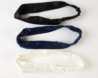 Pure Mulberry Silk Flat Headband | 22 Momme | Float Collection