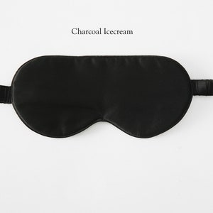 Pure Mulberry Aviator Style Silk Eye Mask Silk Fibre Filling 19 Momme Soar Collection Charcoal Icecream