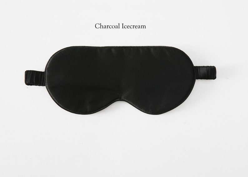 Pure Mulberry Aviator Style Silk Eye Mask Silk Fibre Filling 19 Momme Soar Collection Charcoal Icecream