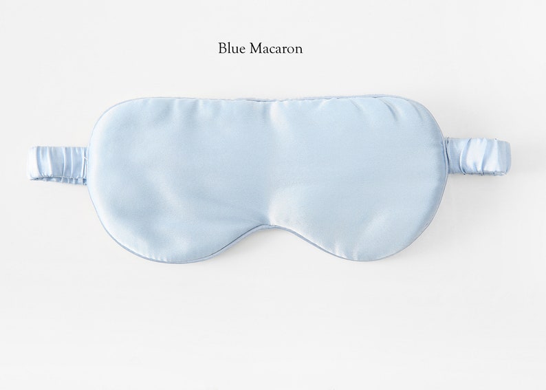 Pure Mulberry Aviator Style Silk Eye Mask Silk Fibre Filling 19 Momme Soar Collection Blue Macaron