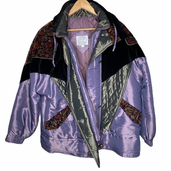 Vintage 80s 90s Quilted Oversized Grandma Jacket
