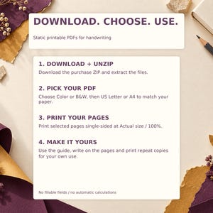 Language Comeback Study Tracker Printable PDF | Restart, Weekly Plan and Session Log | Letter + A4, Color + B&W image 9