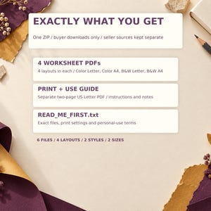 Language Comeback Study Tracker Printable PDF | Restart, Weekly Plan and Session Log | Letter + A4, Color + B&W image 8