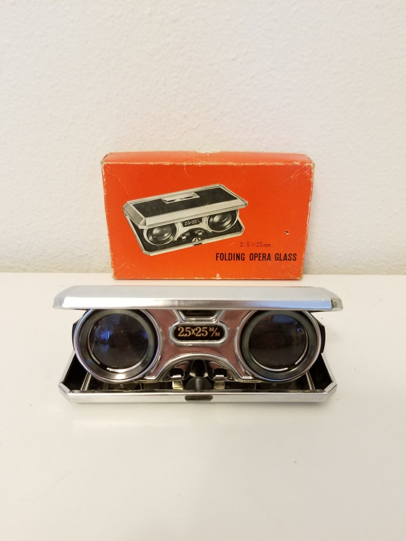 vintage folding opera glasses