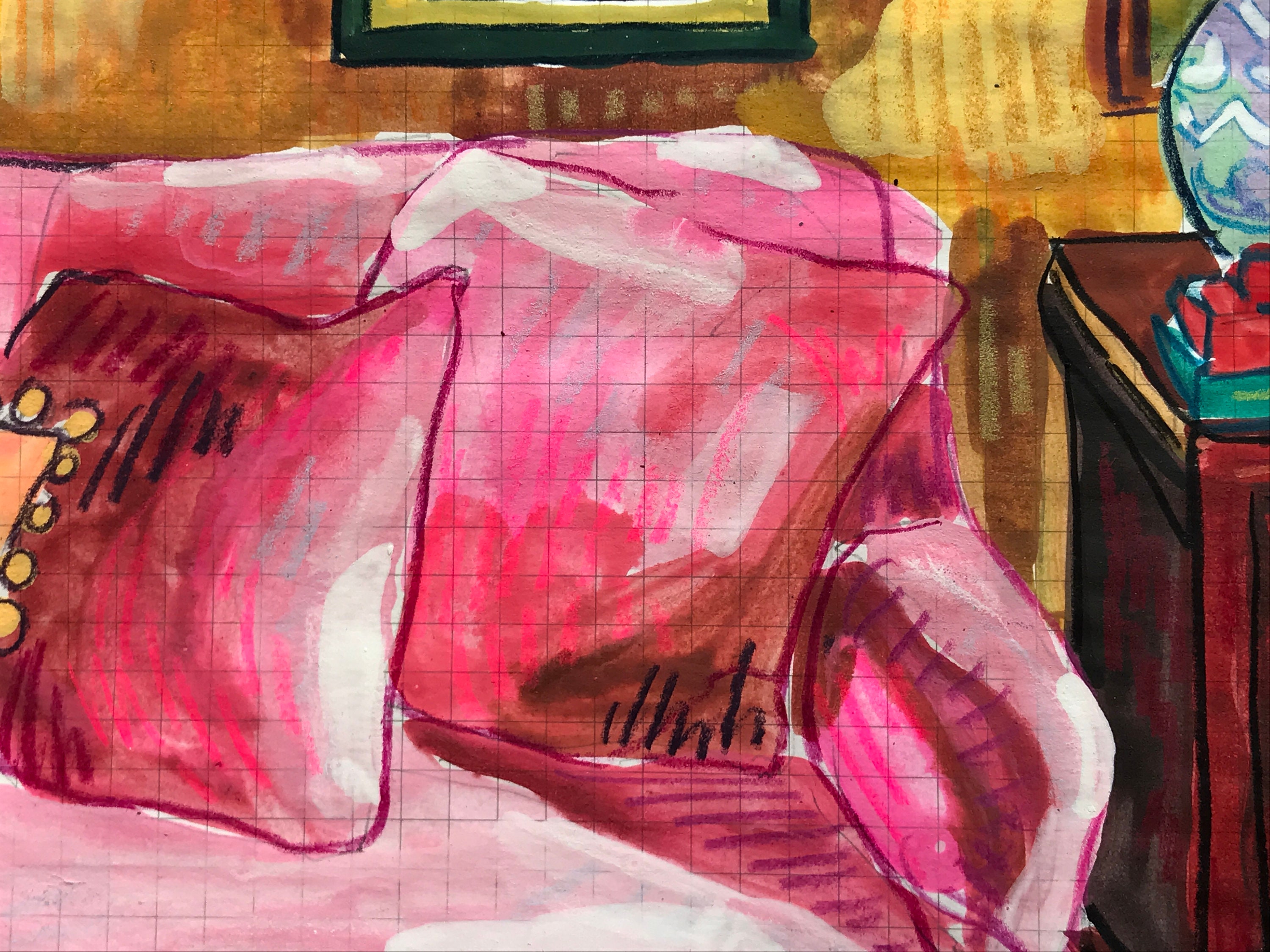 Original Room Interior Watercolor Painting | Room Portrait Club Week ...