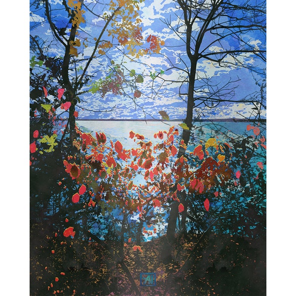 Modern Lake House Wall Art Etsy