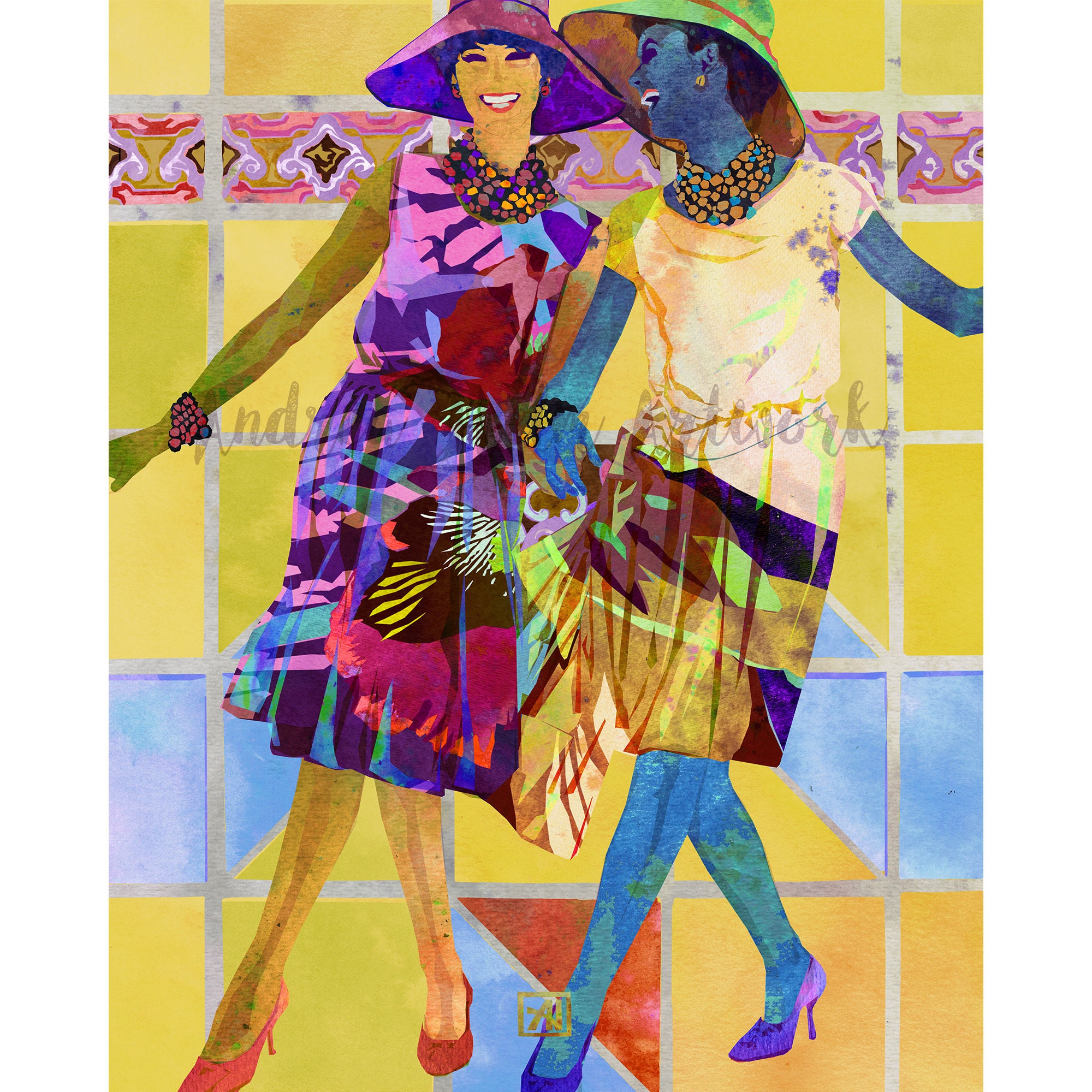 Fashion Magazine Cover Girls #6 - Vintage Fashion Model Art Fashion Magazine Cover Girls #6 - Vintage Fashion Model Art