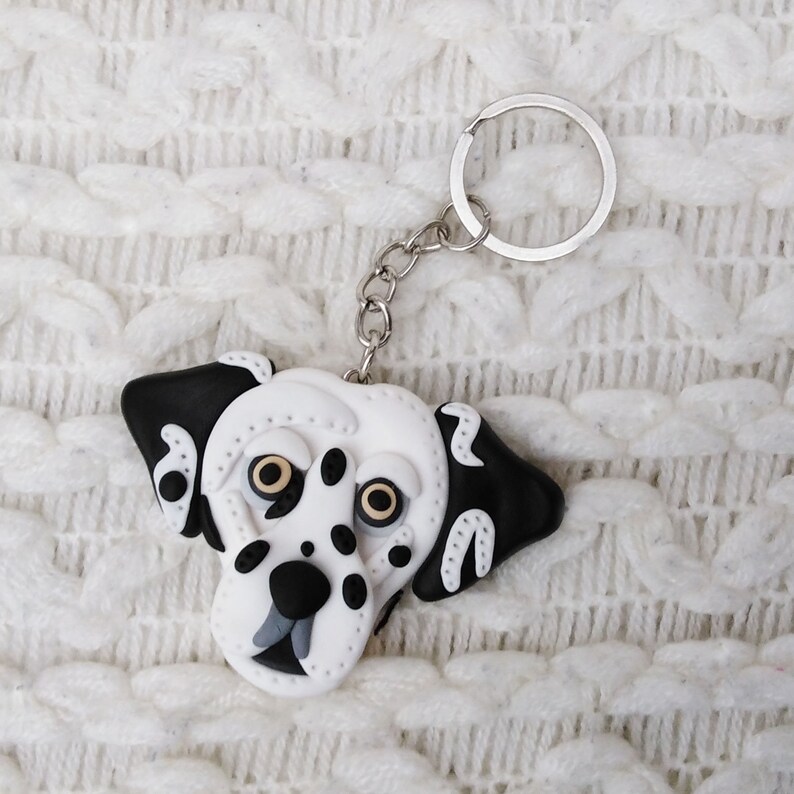 Pet Portrait Keychains Cat Key Ring Dog Keyring Polymer Etsy