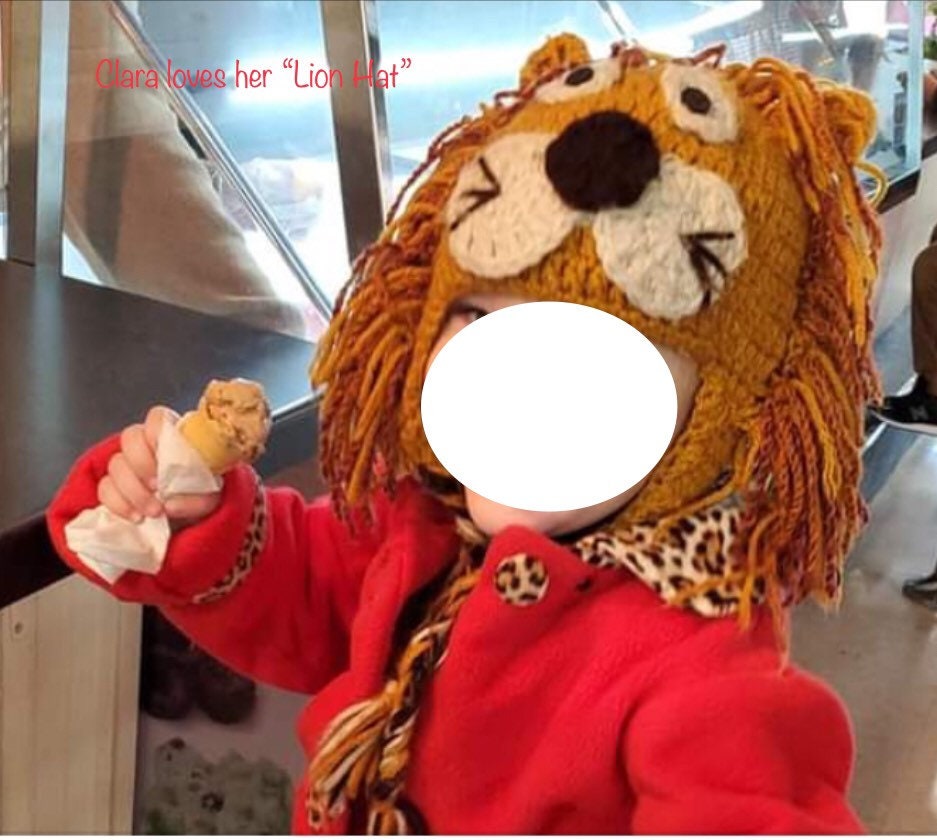 Crocheted Lion Hat Kids Love This Hat - Etsy