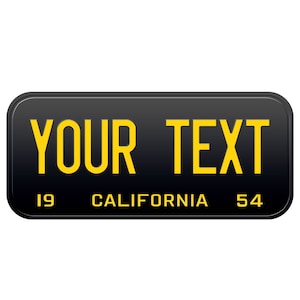 1954 California Old Vintage Retro US USA License Plate Custom Number Plate Embossed Alu