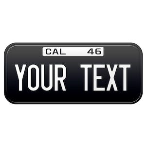 1946 California Old Vintage Retro US USA License Plate Custom Number Plate Embossed Alu