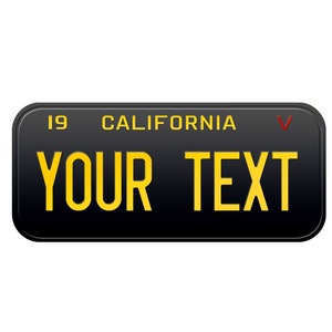 1943 V California Old Vintage Retro US USA License Plate Custom Number Plate Embossed Alu