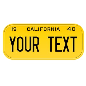 1940 California Old Vintage Retro US USA License Plate Custom Number Plate Embossed Alu