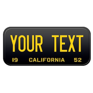1952 California Old Vintage Retro US USA License Plate Custom Number Plate Embossed Alu