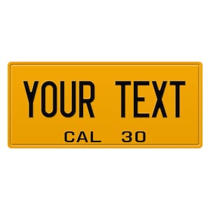 1930 California Old Vintage Retro US USA License Plate Custom Number Plate Embossed Alu