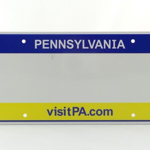 Pennsylvania State US USA License Plate Custom Number Plate Embossed Customizable Alu Made in Germany Express Shipping