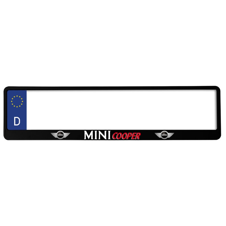 Mini Cooper Plastic Frame for Euro License Plate Etsy