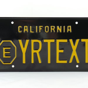 CA California Exempt Octagon US USA License Plate Custom Number Plate Embossed Customizable Alu Made in Germany Express Shipping