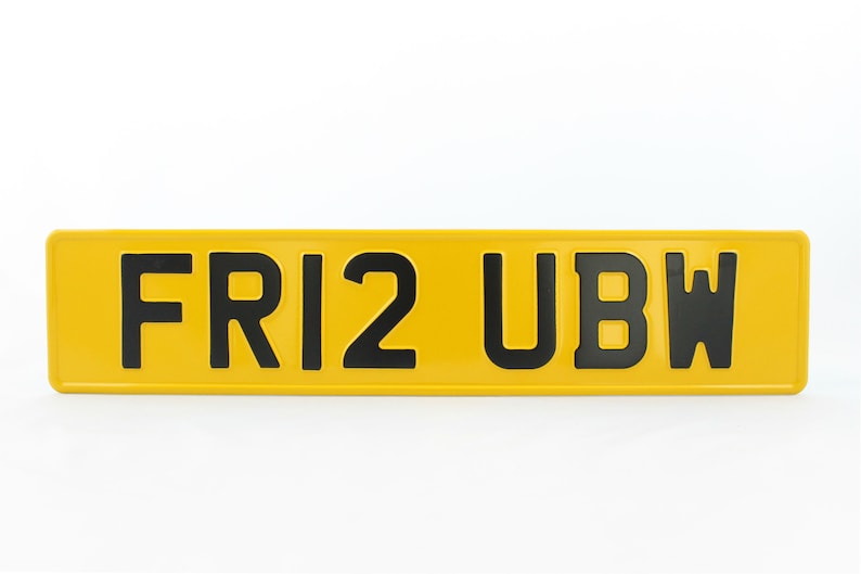 Great Britain GB Euro European License Plate Custom Number Etsy