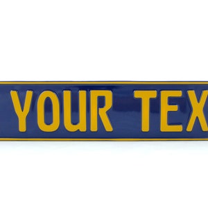 CAL California US USA Euro European License Plate Custom Number Plate Embossed Customizable Alu Made in Germany