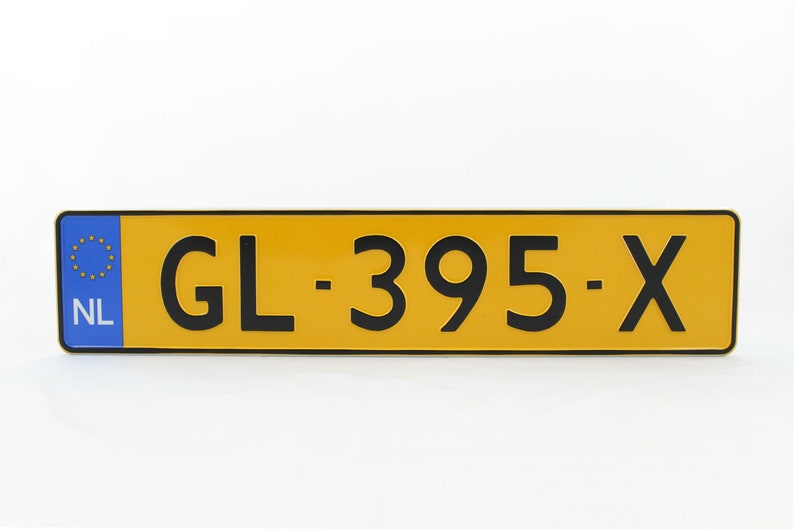 Nederland NL Euro Europese Kentekenplaat Custom Kentekenplaat Etsy