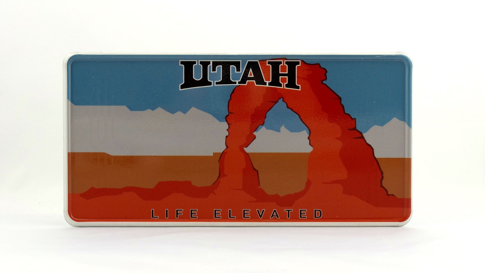 Utah State US USA License Plate Custom Number Plate Embossed Etsy