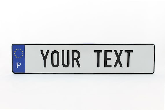 Custom plate sale number